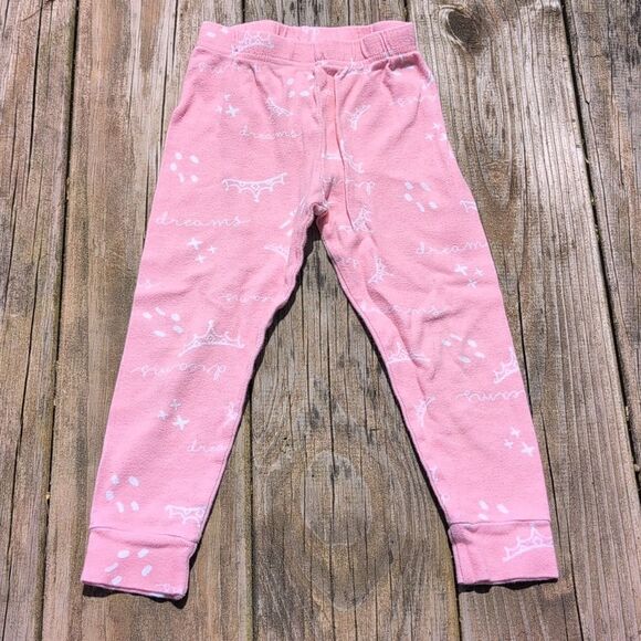 Disney Princess 3T Girls Pink Long Sleeve Pajama Set Belle Tiana Cinderella - Picture 4 of 7